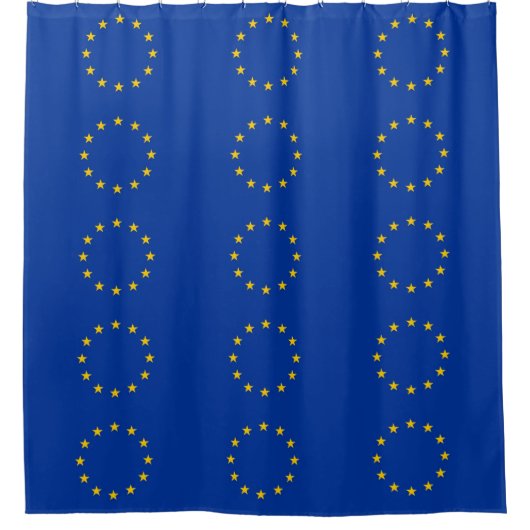 Duschvorhang mit der Flagge der europäischen Gewer (Vorderseite)
