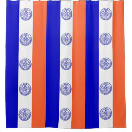 Duschvorhang mit der Flagge von New York City, USA
