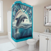 Duschvorhang mit Dolphin. (Beispiel)