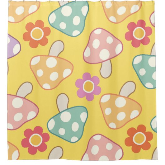 Duschvorhang mit Duschbrause und Blumendusche (Vorderseite)