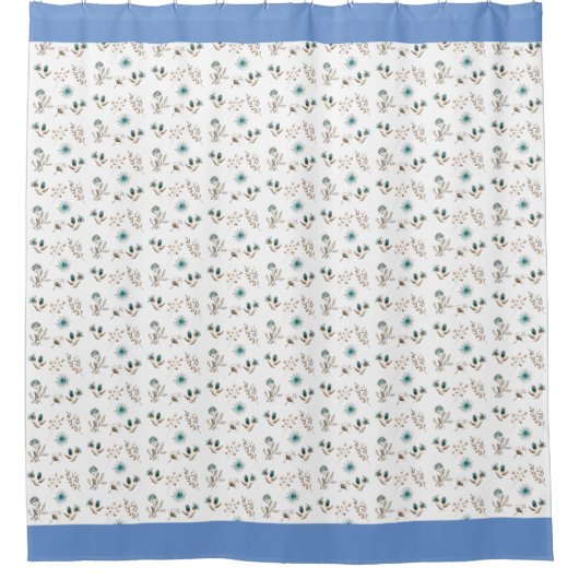 Duschvorhang mit Duschvorhang in Wasserfarbe (Vorderseite)