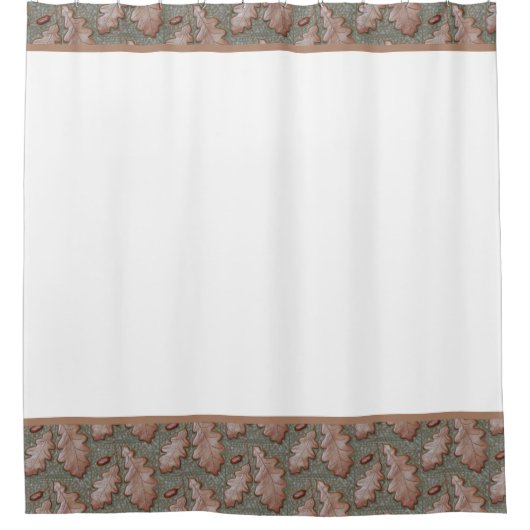 Duschvorhang mit Eichenholzrahmen (Vorderseite)