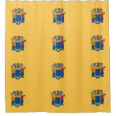 Duschvorhang mit Flag New Jersey, USA (Vorderseite)