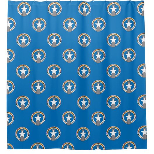 Duschvorhang mit Flag Northern Mariana, USA (Vorderseite)