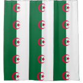 Duschvorhang mit Flagge Algeriens (Vorderseite)
