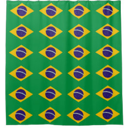 Duschvorhang mit Flagge Brasiliens