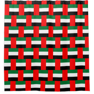 Duschvorhang mit Flagge der VAE