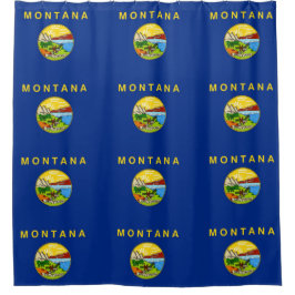 Duschvorhang mit Flagge Montana, USA