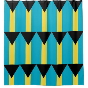 Duschvorhang mit Flagge von Bahamas