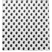 Duschvorhang mit Flagge von Korsika (Vorderseite)