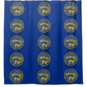Duschvorhang mit Flagge von Nebraska, USA (Vorderseite)