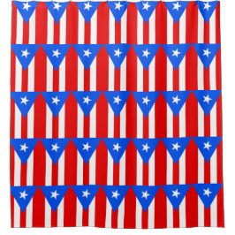 Duschvorhang mit Flagge von Puerto Rico, USA