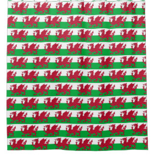 Duschvorhang mit Flagge von Wales, Vereinigtes Kön