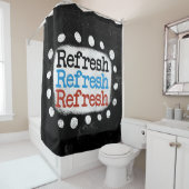 Duschvorhang mit frischem frischem Rind (Beispiel)