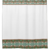 Duschvorhang mit Gingko-Leaf-Grenze (Vorderseite)