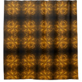 Duschvorhang mit gold-schwarzem kaleidoskopischem  (Vorderseite)