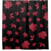 Duschvorhang mit Herbstlaub (Vorderseite)