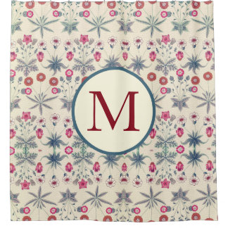 Duschvorhang mit Initiale von William Morris