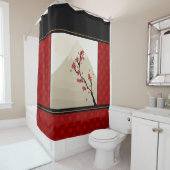 Duschvorhang mit japanischem Ahorn (Beispiel)