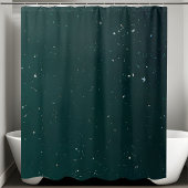 Duschvorhang mit klassischem Dunkelgrün-Sequenzer