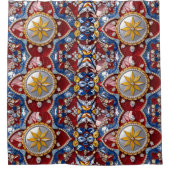 Duschvorhang mit kolumbianischen Farben (Vorderseite)