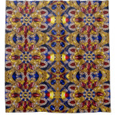 Duschvorhang mit kolumbianischen Farben (Vorderseite)