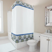 Duschvorhang mit Mehrfarbigen Medallien (Beispiel)