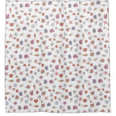 Duschvorhang mit Muscheln (Vorderseite)