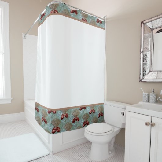 Duschvorhang mit Pinecone (Beispiel)