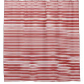 Duschvorhang mit roten Streifen (Vorderseite)