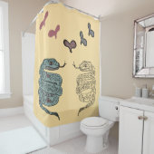 Duschvorhang mit Schlangen-Druck (Beispiel)