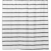 Duschvorhang mit schwarzem und weißem Streifen (Vorderseite)