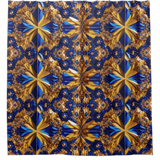 Duschvorhang mit schwedischen Farben (Vorderseite)