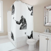 Duschvorhang mit Selbstbedienung (Beispiel)