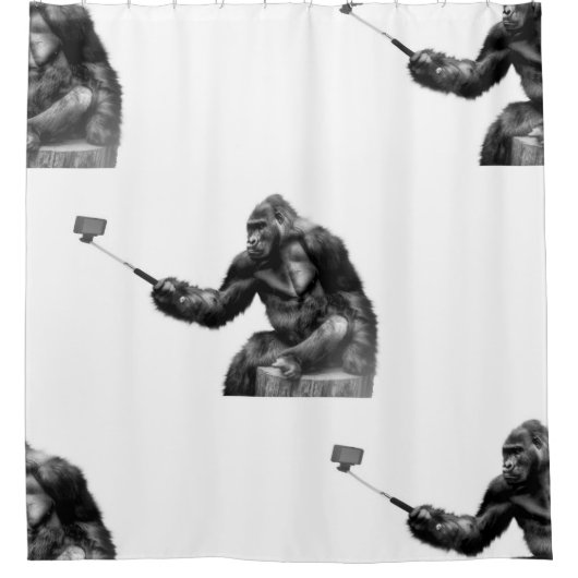 Duschvorhang mit Selbstbedienung (Vorderseite)