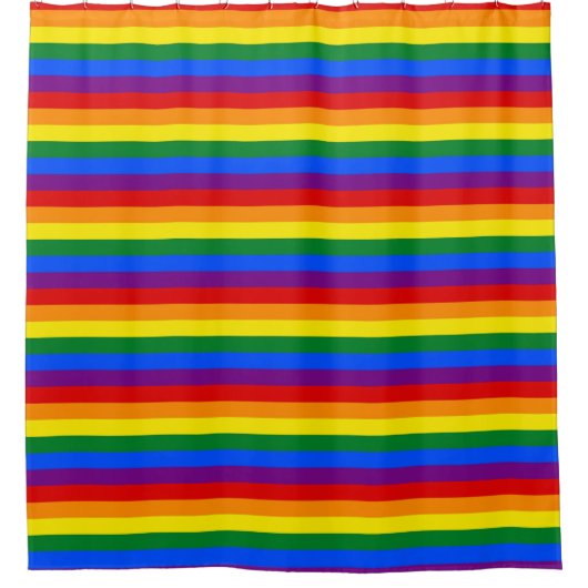 Duschvorhang mit Stolzflagge für LGBT (Vorderseite)