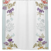 Duschvorhang mit süßen Blumenstühlen (Vorderseite)