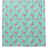 Duschvorhang mit tropischem Muster (Vorderseite)