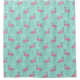 Duschvorhang mit tropischem Muster