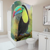 Duschvorhang mit tropischem Touch (Beispiel)