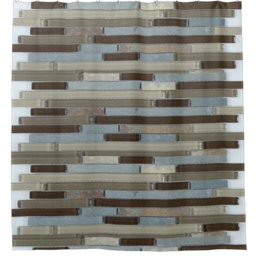 Duschvorhang Mosaik (Vorderseite)