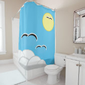 Duschvorhang - Möwen im Flug (Beispiel)