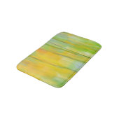Duschvorhang Multicolor Gelb Grün Orange Blau Badematte (Schrägansicht)