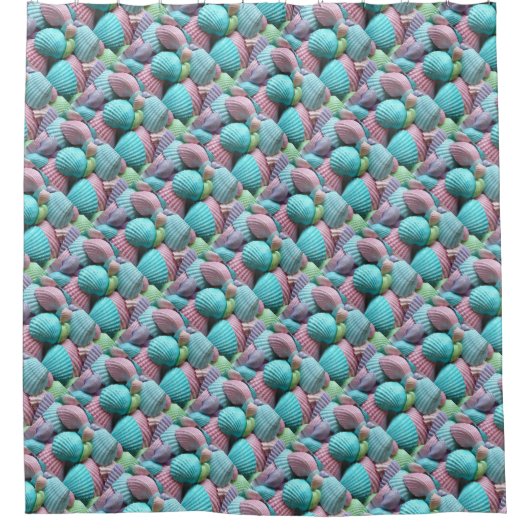 Duschvorhang/Muscheln Duschvorhang (Vorderseite)