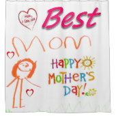 Duschvorhang Muttertag (Vorderseite)