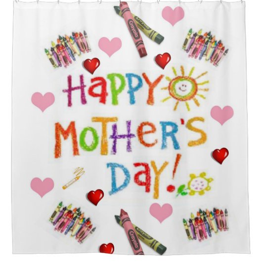 Duschvorhang Muttertag (Vorderseite)