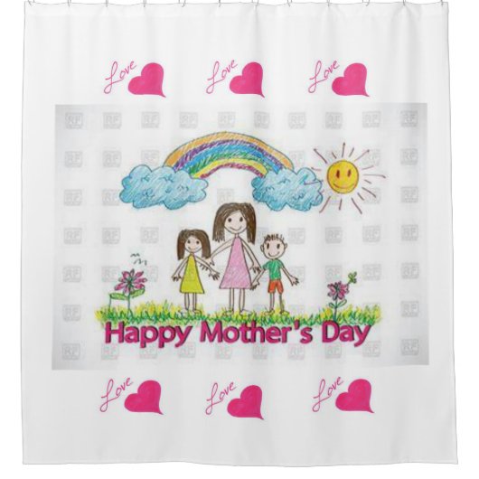 Duschvorhang Muttertag (Vorderseite)