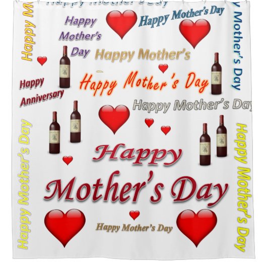 Duschvorhang Muttertag (Vorderseite)