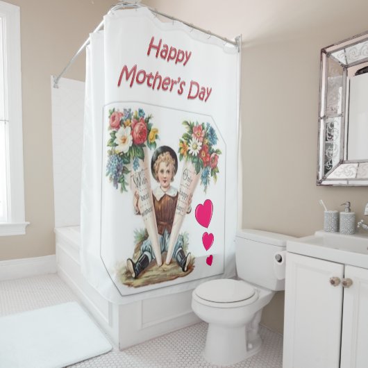 Duschvorhang Muttertag (Beispiel)