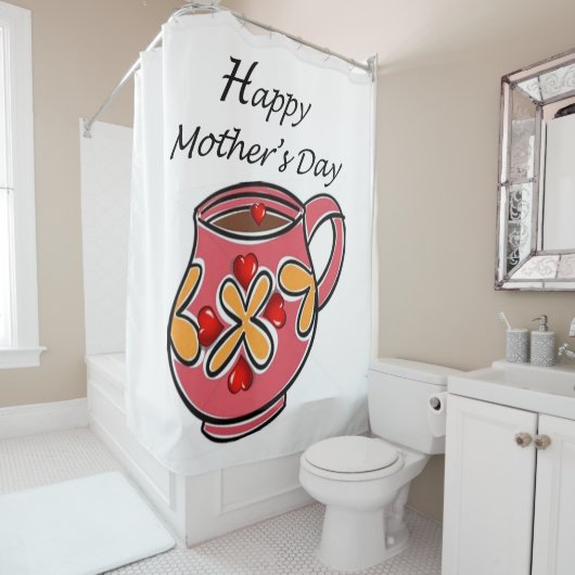Duschvorhang Muttertag (Beispiel)